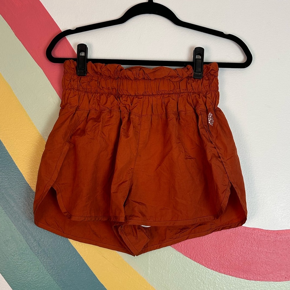Free People Rust Orange Athletic Shorts